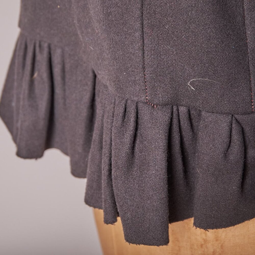 Vintage Y2K Dark Gray With Bright Shiny Trimmings Blazer Jacket